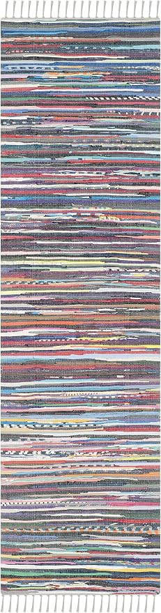 SAFAVIEH Rag Rug Collection Runner Rug - Image 2