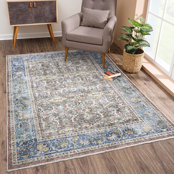 Bloom Rugs Caria Washable Non-Slip 4x6 Rug by BloomRugs