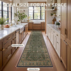 Bavni Washable Rug Runners for Hallways-Vintage Runner Rug 2'6''x10 Low Pile - Image 8