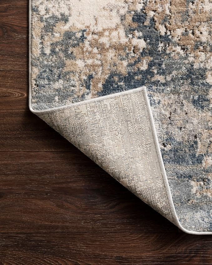 Loloi Teagan Collection TEA-06 Sand/Mist 2'-8" x 10'-6" Runner Rug, Soft - Image 9