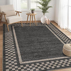 GarveeHome Area Rug 10x13 Living Room Rug Modern Bordered Soft Large Area Rugs - Image 9