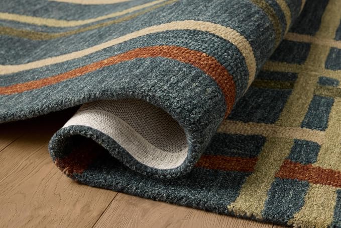 Loloi Magnolia Home by Joanna Gaines Waylon Collection WAY-01 Denim/Multi 2'-6" - Image 3