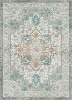 GENIMO 3x5 Area Rugs for Living Room, Machine Washable Non Slip Vintage Rugs - Image 7