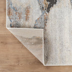 Rugshop Contemporary Gray Striated Area Rug Durable, Kid & Pet Friendly 5' x 7' - Image 5