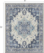 8x10 Area Rugs for Living Room, Machine Washable Non Slip Vintage Rugs - Image 2