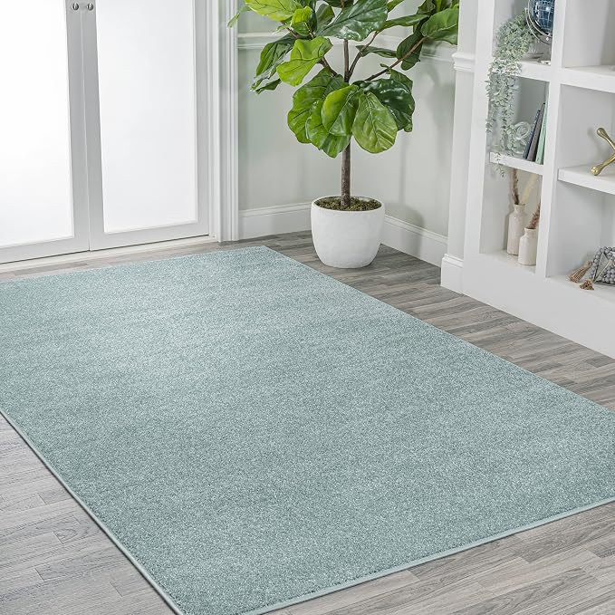 Eyely UES100S-9 Supersoft Haze Solid Low-Pile Indoor Area Rug - Image 6