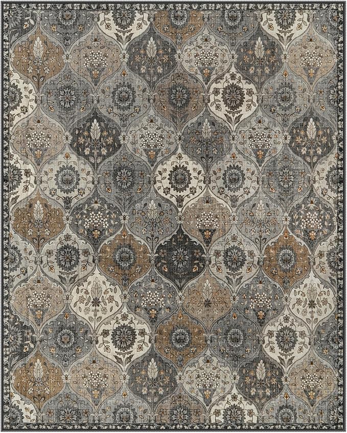 Lahome Moroccan 8x10 Area Rugs for Living Room, Washable Rugs 8x10 Ultra-Thin - Image 8