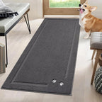 BEQHAUSE Dog Door Mat for Muddy Paws 32"x70" Dirt Trapper Absorbent Doormat Non - Image 8