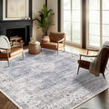 Washable Area Rug 8'x10' Retro Boho Design Non-Shedding Non-Slip Easy Care Ideal by CHAMPLANT