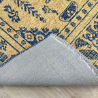 Alfa Rich 5x8 Gold Navy Blue Washable Area Rugs - Image 7