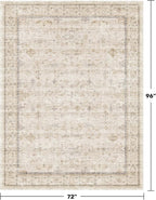 Farmhouse 6x8 Area Rug for Living Room, Dining Room & Home Office, Soft Modern - Image 2