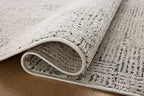 Loloi Kamala Collection KAM-01 Grey/Graphite 2'-7" x 12'-0" Runner Rug - Image 4