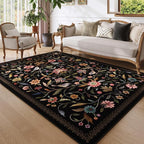 Vintage Medallion Floral Area Rugs 8x10 Clearance, Machine Washable Non-Slip - Image 3