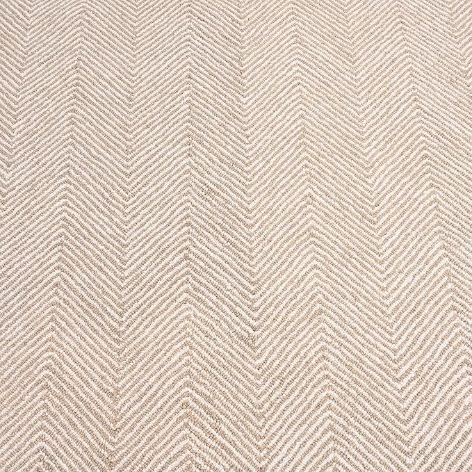 Modern Herringbone Chevron Collection Handcrafted Wool Area Rug - Image 5