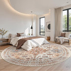 zesthome 9ft Round Rugs for Living Room, Non-Slip Washable Round Area Rugs - Image 8