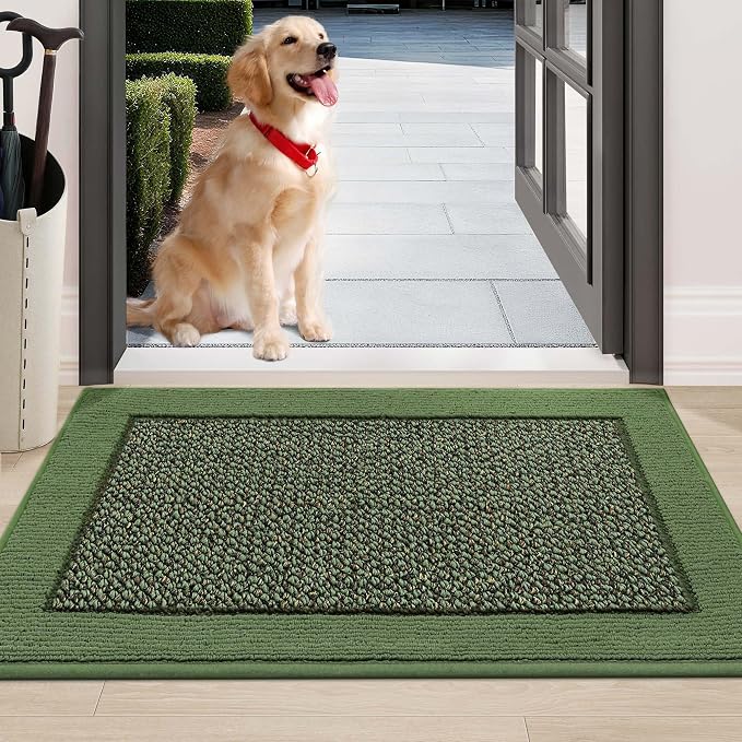 BEQHAUSE Indoor Door Mat 24" x 36", Dirt Trapper Door Mats Non-Slip Entryway by BEQHAUSE