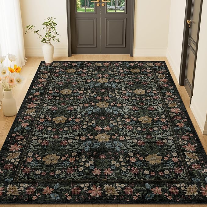 DUKINO 4x6 Rugs for Living Room, Lightweight Non Slip Washable Rug by DUKINO