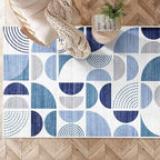 MUJOO 3x5 Rug Washable, Small Throw Floor Carpet Non Slip Soft Indoor Modern - Image 3
