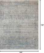 Loloi Amber Lewis Billie Collection BIL-05 Denim/Blush 10'-0" x 14'-0" - Image 2