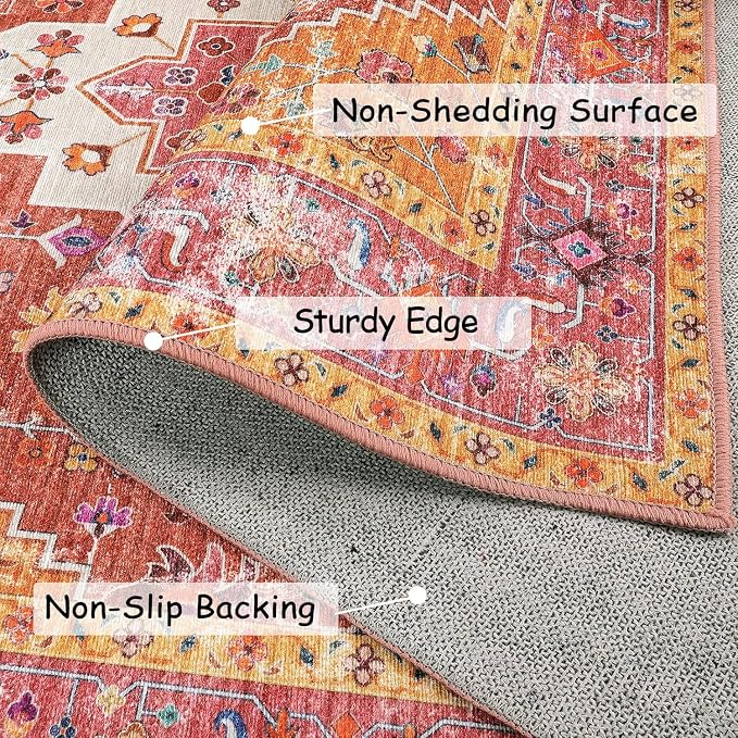 Moynesa Ultra-Thin Washable Runner Rug - Image 3