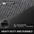 Front Door Mat, Commercial Floor Entrance, Low Profile, Durable Rubber Backing - Image 4