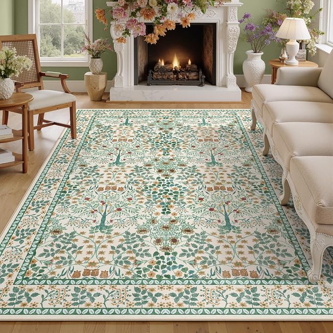 5x7 Area Rugs Living Room Rug by KiginaraArt