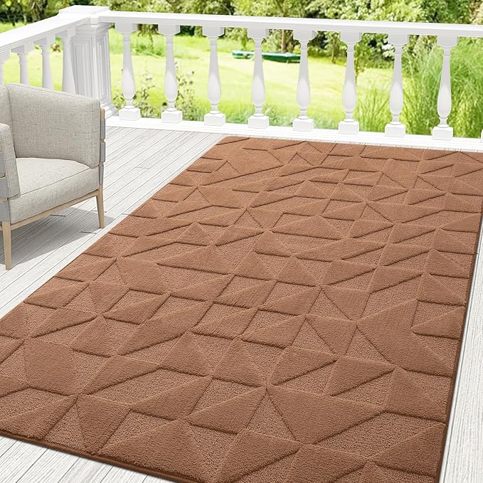 OLANLY Door Mats Indoor, Dirt Resist, Entrance Washable Mat, Low-Profile Inside by OLANLY