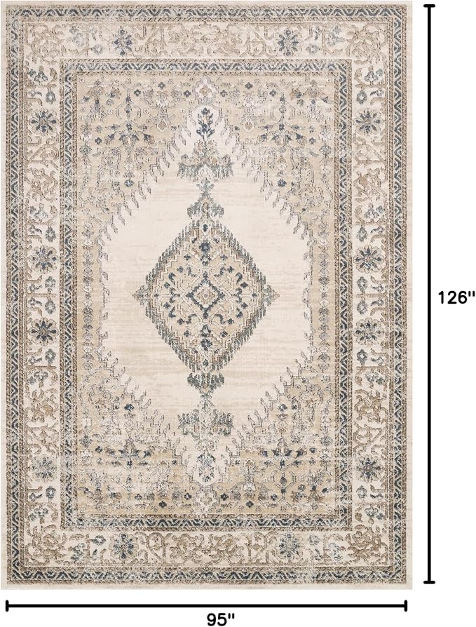 Loloi Teagan Collection TEA-02 Oatmeal/Ivory 7'-11" x 10'-6" Area Rug, Soft - Image 2