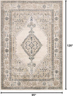Loloi Teagan Collection TEA-02 Oatmeal/Ivory 7'-11" x 10'-6" Area Rug, Soft - Image 2