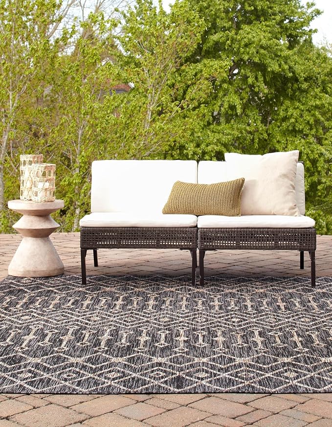 Unique Loom Outdoor Trellis Collection Area Rug - Image 4