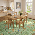 DUKINO 6x9 Rug, Washable Animal Living Room Rug - Image 4