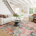 Dash & Albert Bloom Multi Machine Washable Rug, Runner-2.5 X 8 Feet - Image 2