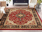 Well Woven Barclay Collection Medallion Kashan Red 8x10 Area Rug - Image 2