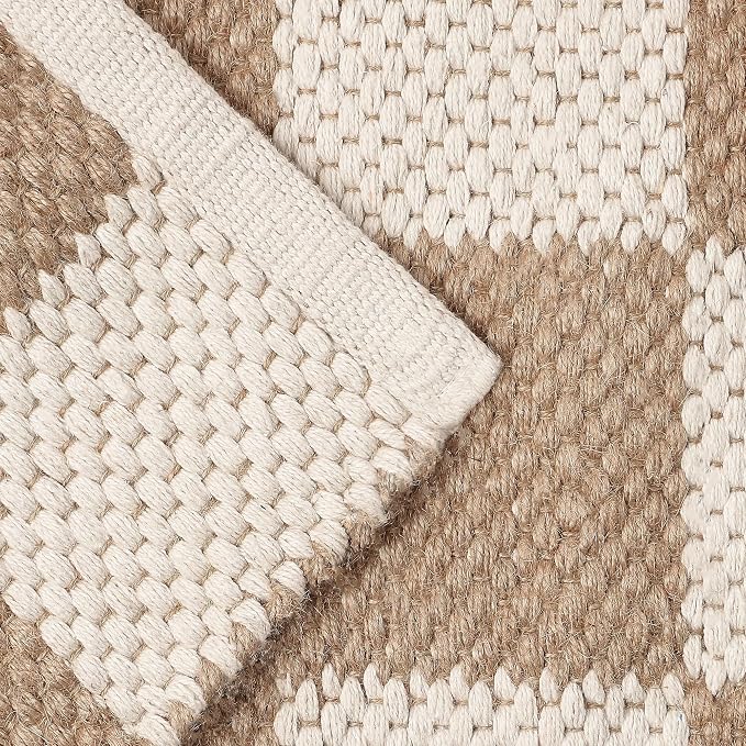 REDEARTH · Jute Cotton Area Rug, Sustainable Handwoven, Non-Shedding, Soft & - Image 5