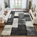 Tepook Modern Area Rug for Living Room, 5x7 Geometric Large Rugs for Bedroom by Tepook