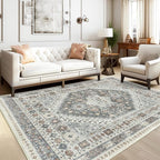 zesthome 8x10 Area Rugs for Living Room, Non-Slip Backing Washable Rugs - Image 3