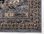 Unique Loom Taftan Collection Border Geometric Tribal Inspired Design Area Rug - Image 9