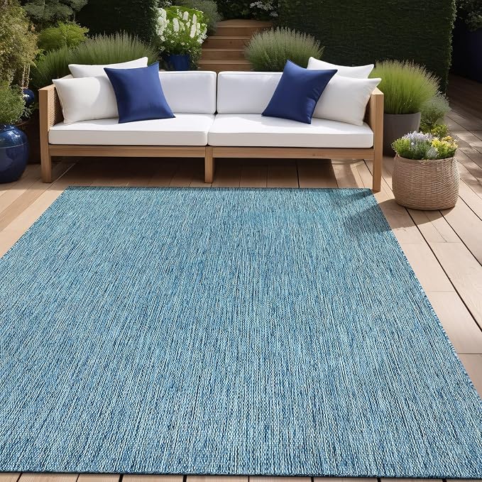 Beverly Rug Indoor Outdoor Rug 5x7, Washable Outside Carpet - Image 6