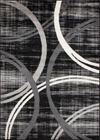 Rugshop Modern Wavy Circles Design Area Rug, Carpet - Image 2