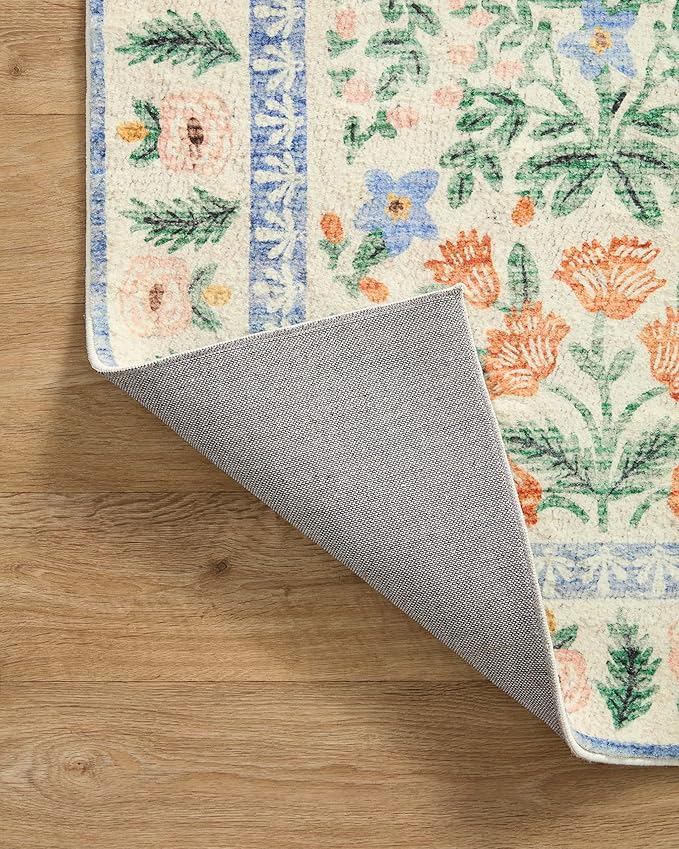 Loloi Rifle Paper Co. Eden Collection EDE-02 Mughal Garden Cream 3'-6" x 5'-6" - Image 6