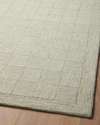 Loloi Chris Loves Julia Francis Collection FRA-03 Silver/Sky 2'-6" x 7'-6" - Image 9