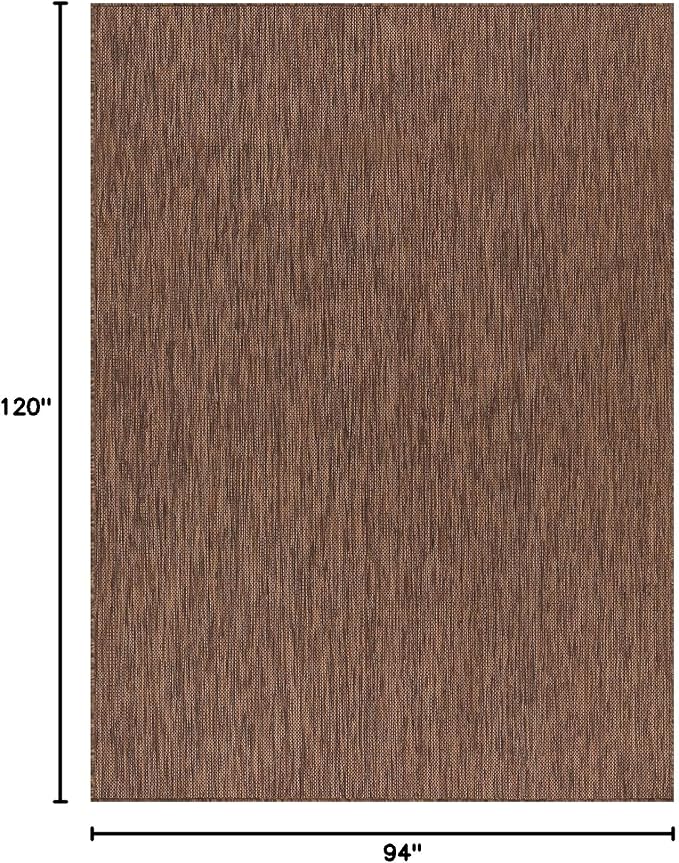 Beverly Rug Indoor Outdoor Rug 8x10, Washable Outside Carpet - Image 2