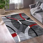 Persian-Rugs Luxe Weavers Victoria Collection 3895 Gray 8 ft x 11 ft Modern - Image 7