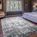 Area Rug 5×7, Vintage Boho Rug, Ultra-Soft Low Pile, Non Slip, Stain Resistant by DomitapisRug