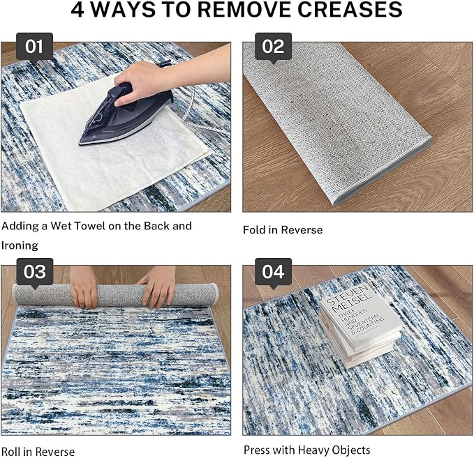 Modern Abstract Runner Rug 2x5 - Image 4