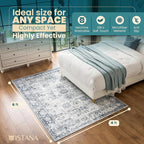 Istana 4x6 Rug - Navy Area Rugs 4x6 - Kid & Pet Friendly Machine Washable Rugs - Image 2