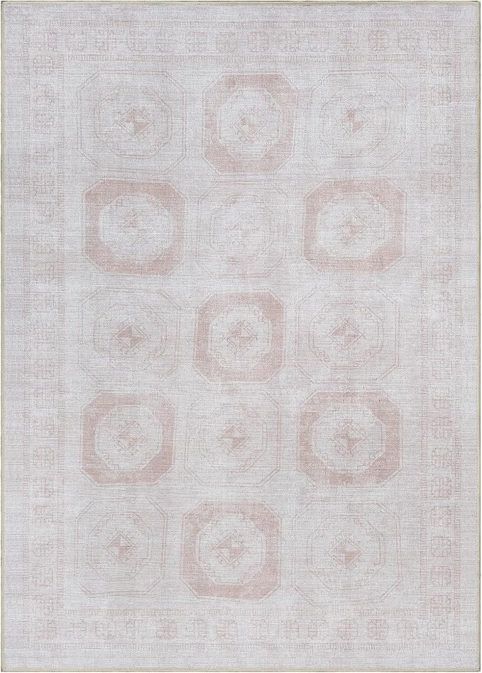 Turkish Rug. Washable Vintage Oriental Antique Inspired Traditional Doormat - Image 9