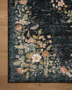 Loloi Rifle Paper Co. Laurel Collection LAU-01 Dark Navy 2'-8" x 4' Accent Rug - Image 6