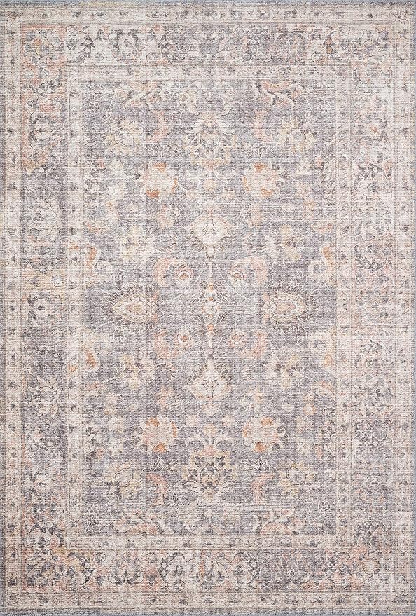 Loloi Skye Collection SKY-01 Grey/Apricot 9'-0" x 12'-0" Area Rug - Image 3