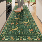 DUKINO 2.6x8 Rug for Hallway, Washable Kitchen Runner Rug by DUKINO
